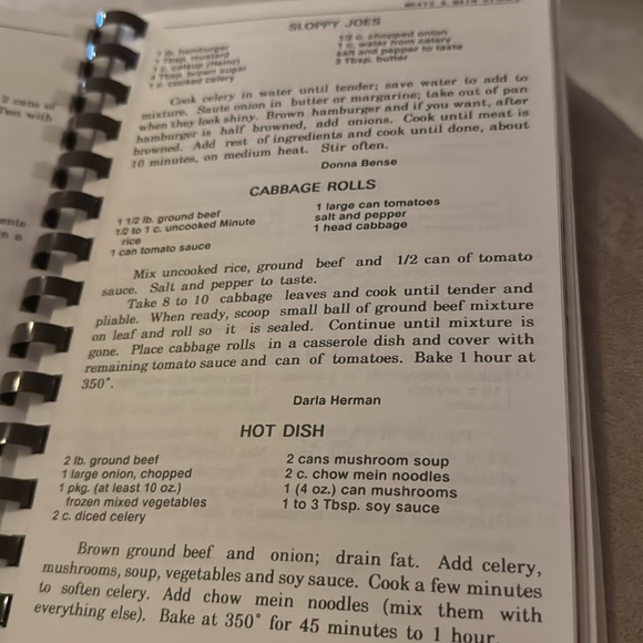 Lutheran Memorial Church Bethesda Cookbook Spiral bound GUC - Picture 4 of 5